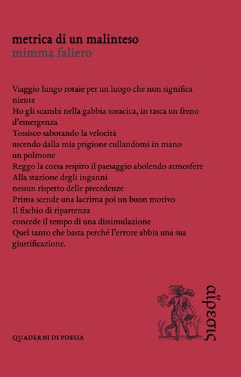 Metrica di un malinteso - Mimma Faliero - Libro Eretica 2019 | Libraccio.it