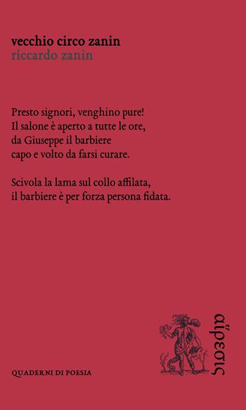 Vecchio Circo Zanin - Riccardo Zanin - Libro Eretica 2019 | Libraccio.it