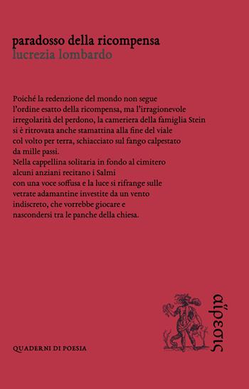 Paradosso della ricompensa - Lucrezia Lombardo - Libro Eretica 2019 | Libraccio.it