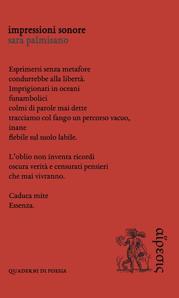 Impressioni sonore - Sara Palmisano - Libro Eretica 2020, Quaderni di poesia | Libraccio.it