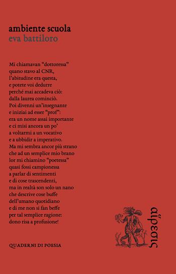 Ambiente scuola - Eva Battiloro - Libro Eretica 2020, Quaderni di poesia | Libraccio.it