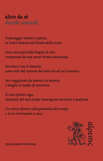 Altro da sé - Davide Rotondi - Libro Eretica 2020, Quaderni di poesia | Libraccio.it