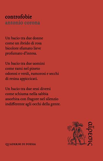 Controfobie - Antonio Corona - Libro Eretica 2021, Quaderni di poesia | Libraccio.it