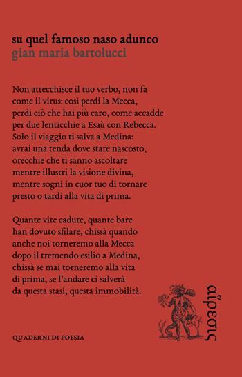 Su quel famoso naso adunco - Gian Maria Bartolucci - Libro Eretica 2021, Quaderni di poesia | Libraccio.it