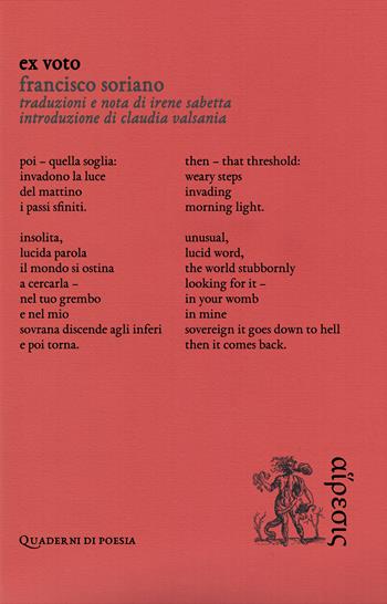 Ex voto. Ediz. italiana e inglese - Francisco Soriano - Libro Eretica 2024 | Libraccio.it