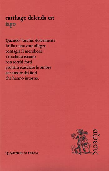 Carthago delenda est - Iago - Libro Eretica 2024 | Libraccio.it
