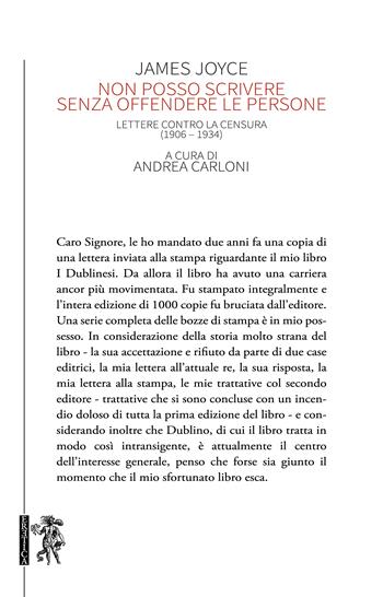 Non posso scrivere senza offendere le persone. Lettere contro la censura (1906– 934) - James Joyce - Libro Eretica 2024 | Libraccio.it