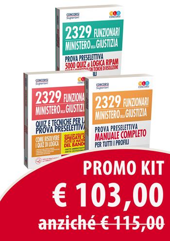 2329 funzionari Ministero della Giustizia. Prova preselettiva. Manuale completo per tutti i profili-2329 funzionari del Ministero della Giustizia. Prova preselettiva. 5000 quiz di logica RIPAM-Quiz per la preparazione al concorso per 2329 funzionari giudiziari Ministero della Giustizia.  - Libro Nld Concorsi 2019, Concorsi superiori | Libraccio.it