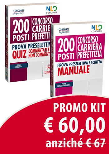Kit concorso carriera prefettizia 200 posti. Manuale e quiz  - Libro Nld Concorsi 2019 | Libraccio.it
