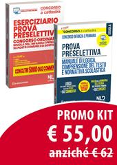 Prova preselettiva. Concorso ordinario scuola dell'infanzia e primaria su posto comune e di sostegno: Manuale e oltre 2000 quiz con tecniche di risoluzione dei quesiti di logica-Eserciziario. Con software di simulazione