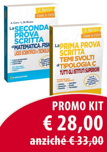 Kit maturità 2020: La prima prova scritta. Temi svolti di tipologia C-La seconda prova scritta di matematica e fisica  - Libro N-Education 2020 | Libraccio.it