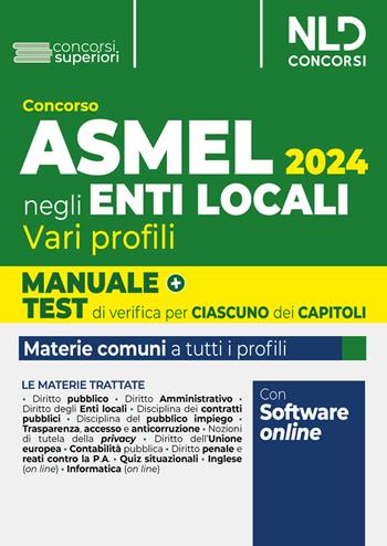Manuale Concorso Asmel con teoria e quiz 2024  - Libro Nld Concorsi 2024 | Libraccio.it