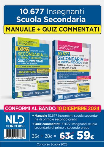 Kit Concorso scuola Manuale + Quiz commentati 2024/2025  - Libro Nld Concorsi 2024 | Libraccio.it