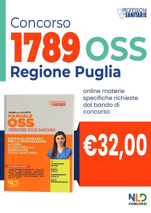 Manuale per 1789 posti OSS Regione Puglia. Manuale completo per la