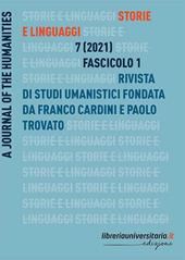 Storie e linguaggi. Rivista di studi umanistici (2021). Vol. 1