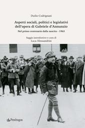 Aspetti sociali, politici e legislativi dell'opera di Gabriele D'Annunzio. Nel primo centenario dalla nascita (1963)