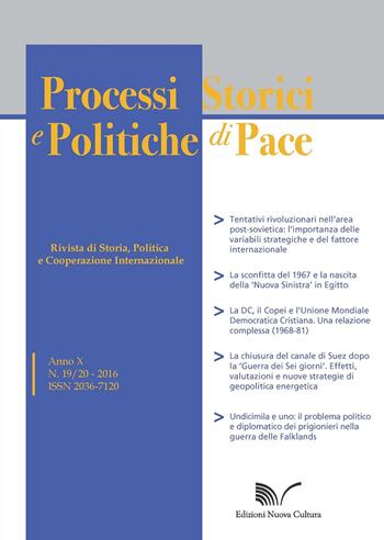 Processi storici e politiche di pace (2016). Vol. 19-20 - Alfredo Breccia - Libro Nuova Cultura 2018 | Libraccio.it