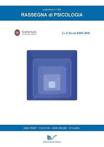 Rassegna di psicologia (2018). Vol. 2  - Libro Nuova Cultura 2018 | Libraccio.it