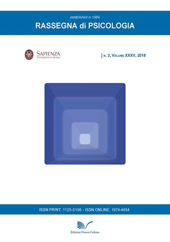 Rassegna di psicologia (2018). Vol. 3  - Libro Nuova Cultura 2018 | Libraccio.it