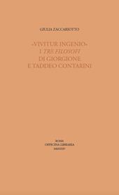 «Vivitur ingenio». I Tre filosofi di Giorgione e Taddeo Contarini