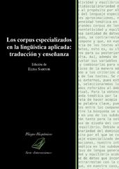 Los corpus especializados en la lingüística aplicada: traducción y enseñanza