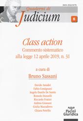 Class action. Commento sistematico alla legge 12 aprile 2019, n. 31