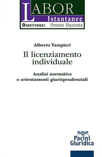 Il licenziamento individuale. Analisi normativa e orientamenti giurisprudenziali - Alberto Tampieri - Libro Pacini Giuridica 2023, Labor istantanee | Libraccio.it