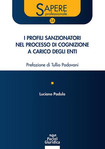 I profili sanzionatori nel processo di cognizione a carico degli enti - Luciano Padula - Libro Pacini Giuridica 2024, Sapere professionale | Libraccio.it