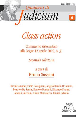 Class action. Commento sistematico alla legge 12 aprile 2019, n. 31. Ediz. ampliata  - Libro Pacini Giuridica 2024, Quaderni di Judicium | Libraccio.it