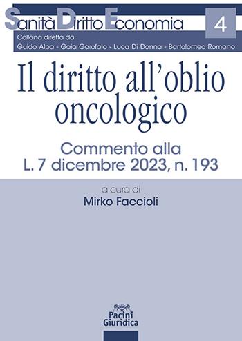 Il diritto all’oblio oncologico. Commento alla L. 7 dicembre 2023, n. 193  - Libro Pacini Giuridica 2025, Sanità diritto economia | Libraccio.it