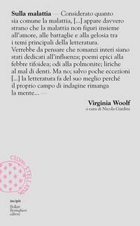 Sulla malattia - Virginia Woolf - Libro Bollati Boringhieri 2006, Incipit | Libraccio.it