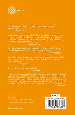 Giorni sempre più bui - Benjamin Myers - Libro Bollati Boringhieri 2023, Varianti | Libraccio.it