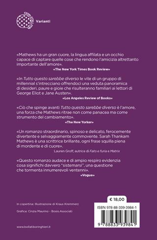 Tutto questo sarebbe diverso - Sarah Thankam Mathews - Libro Bollati Boringhieri 2023, Varianti | Libraccio.it