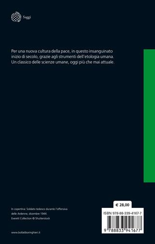 Etologia della gerra - Irenäus Eibl-Eibesfeldt - Libro Bollati Boringhieri 2023, Saggi | Libraccio.it