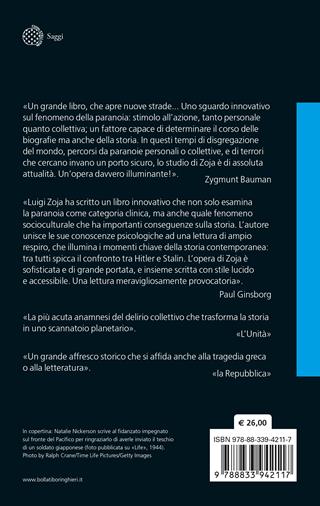 Paranoia. La follia che fa la storia. Nuova ediz. - Luigi Zoja - Libro Bollati Boringhieri 2023, Saggi | Libraccio.it