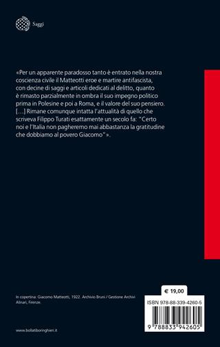 Giacomo Matteotti. L'Italia migliore - Federico Fornaro - Libro Bollati Boringhieri 2024, Saggi | Libraccio.it