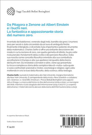 Zero. La storia di un'idea pericolosa - Charles Seife - Libro Bollati Boringhieri 2026, Saggi tascabili | Libraccio.it