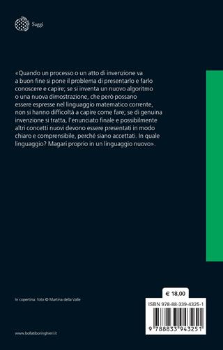 La creatività in matematica - Gabriele Lolli - Libro Bollati Boringhieri 2024, Saggi | Libraccio.it