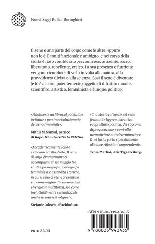 Il seno. Storia culturale di una parte politica del corpo - Anja Zimmermann - Libro Bollati Boringhieri 2024, Nuovi saggi Bollati Boringhieri | Libraccio.it