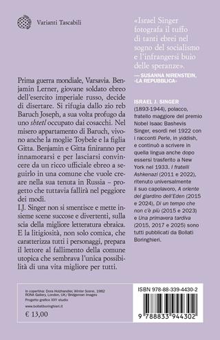 La fuga di Benjamin Lerner - Israel Joshua Singer - Libro Bollati Boringhieri 2025, Varianti tascabili | Libraccio.it