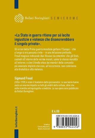 La guerra. Considerazioni attuali sulla guerra e la morte. Caducità - Sigmund Freud - Libro Bollati Boringhieri 2025 | Libraccio.it