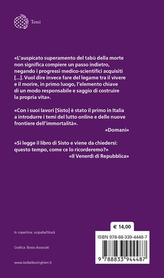 Vivere per sempre. L'Aldilà ai tempi di ChatGPT - Davide Sisto - Libro Bollati Boringhieri 2025, Temi | Libraccio.it