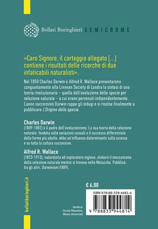 Sull'origine delle specie. Comunicazione alla Linnean Society (1858) - Charles Darwin - Libro Bollati Boringhieri 2025, Semicrome | Libraccio.it