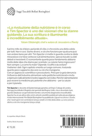 Presi per la gola. Perché quasi tutto quello che ci hanno detto sul cibo è sbagliato - Tim Spector - Libro Bollati Boringhieri 2025, Saggi tascabili | Libraccio.it