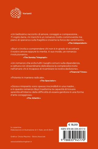 Ti voglio bene, mi manchi - Susie Boyt - Libro Bollati Boringhieri 2026, Varianti | Libraccio.it