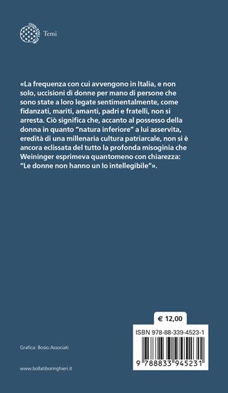 Dialogo tra una femminista e un misogino - Maddalena Melandri - Libro Bollati Boringhieri 2025, Temi | Libraccio.it