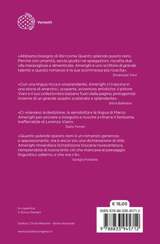 Quanto splende questo nero - Marco Amerighi - Libro Bollati Boringhieri 2026, Varianti | Libraccio.it