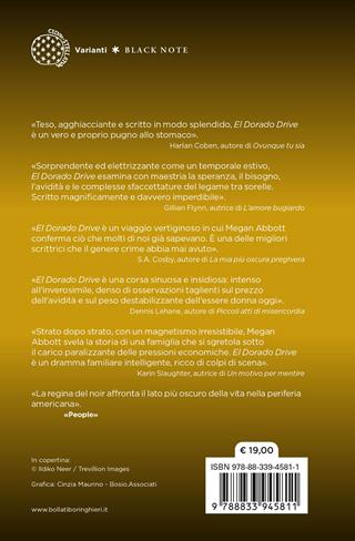 El Dorado drive - Megan Abbott - Libro Bollati Boringhieri 2026, Varianti | Libraccio.it