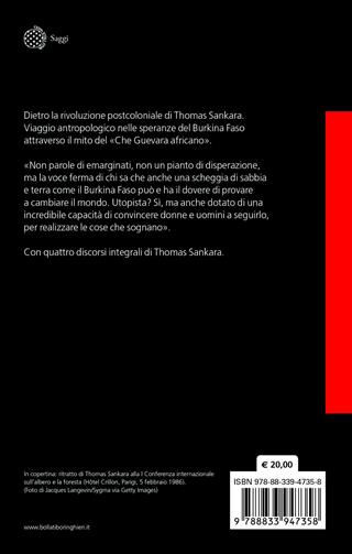Ritratto di un'onesta utopia. La vita e l'eredità di Thomas Sankara - Marco Aime - Libro Bollati Boringhieri 2026, Saggi | Libraccio.it