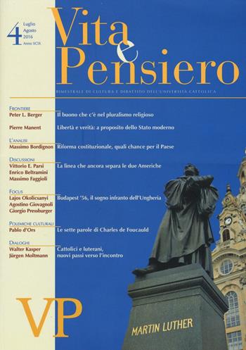 Vita e pensiero (2016). Vol. 4  - Libro Vita e Pensiero 2016 | Libraccio.it